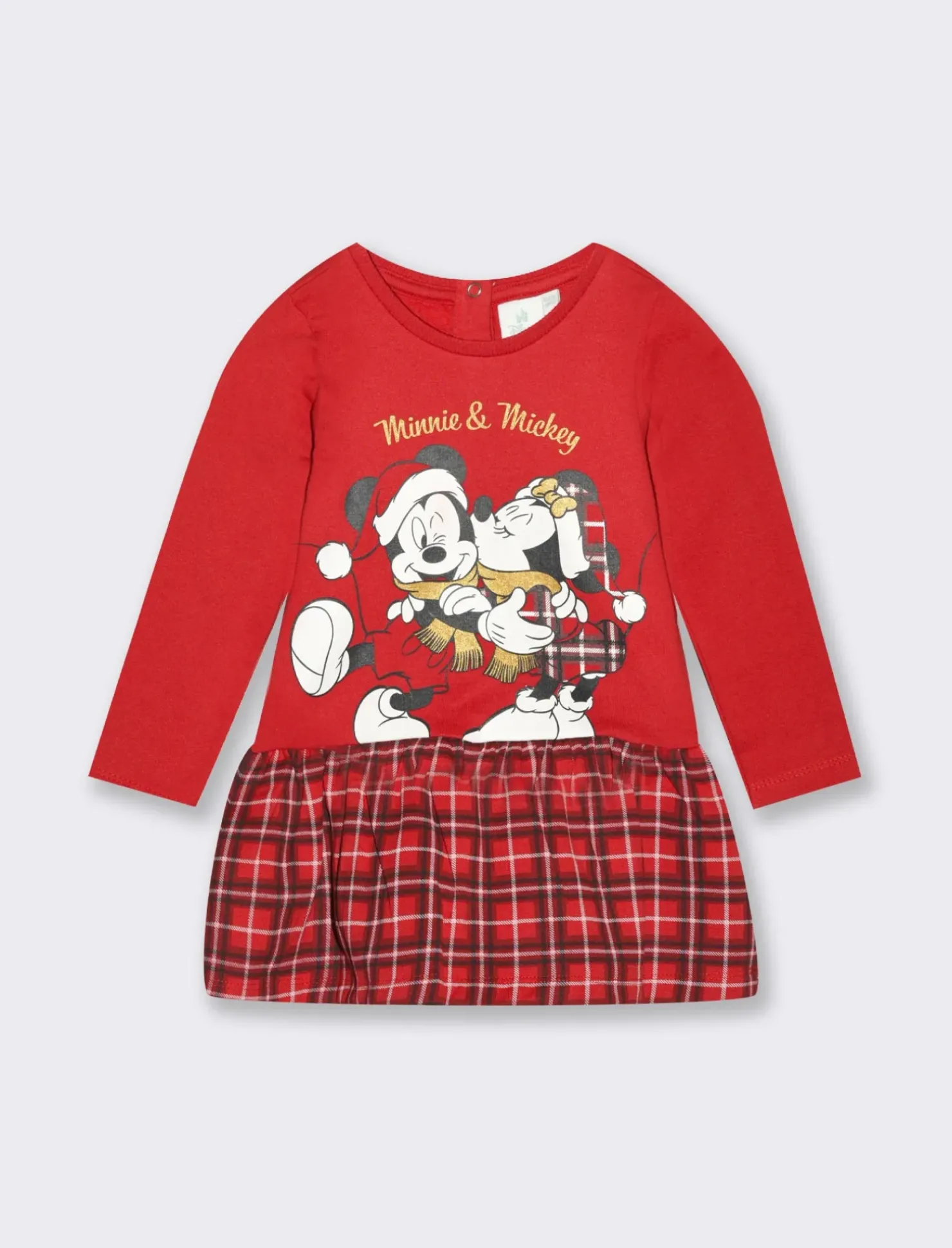 Piazza Italia Abito con stampa personaggi Disney - Rosso Outlet