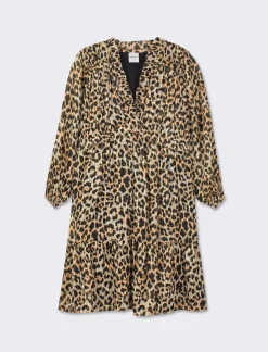 Donna Piazza Italia Donna<Abito con volant e dettagli in lurex - var 1