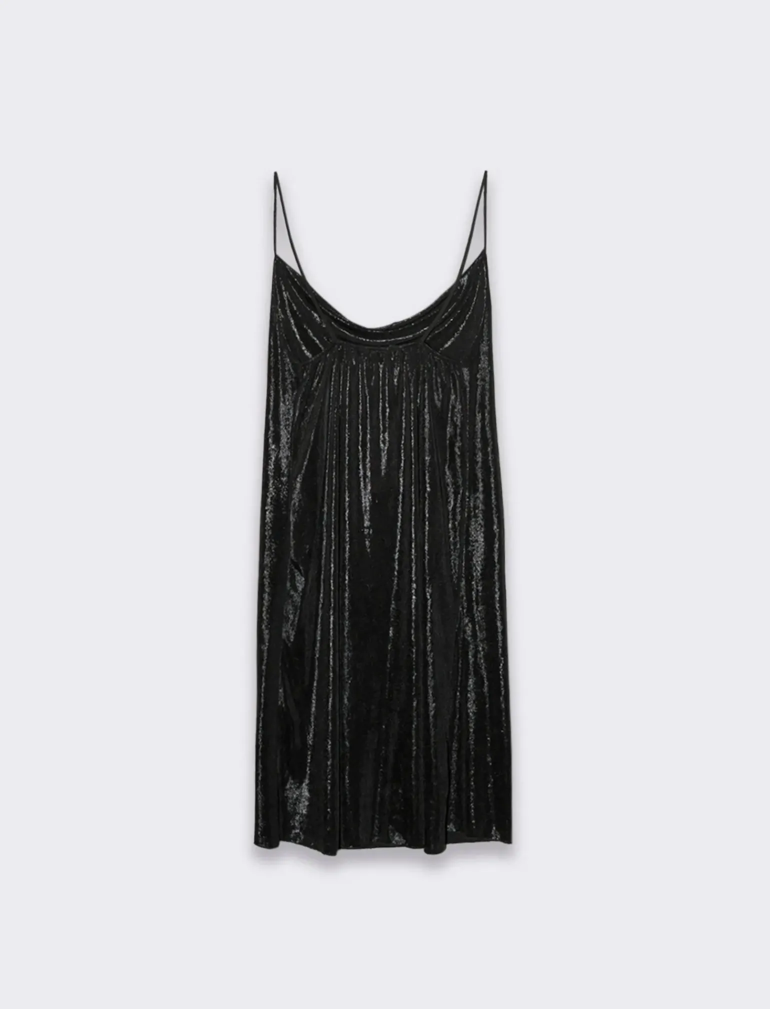 Donna Piazza Italia Donna|Abiti E Tute<Abito corto in lurex con scollo vulcano e bretelline -