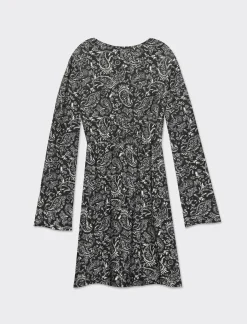 Donna Piazza Italia Donna|Abiti E Tute<Abito corto stampato con pannello drappeggiato - var 3