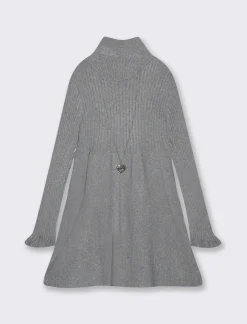 Piazza Italia Bambina|Abiti E Tute<Abito da bambina in maglieria con accessorio-collana. - Grigio