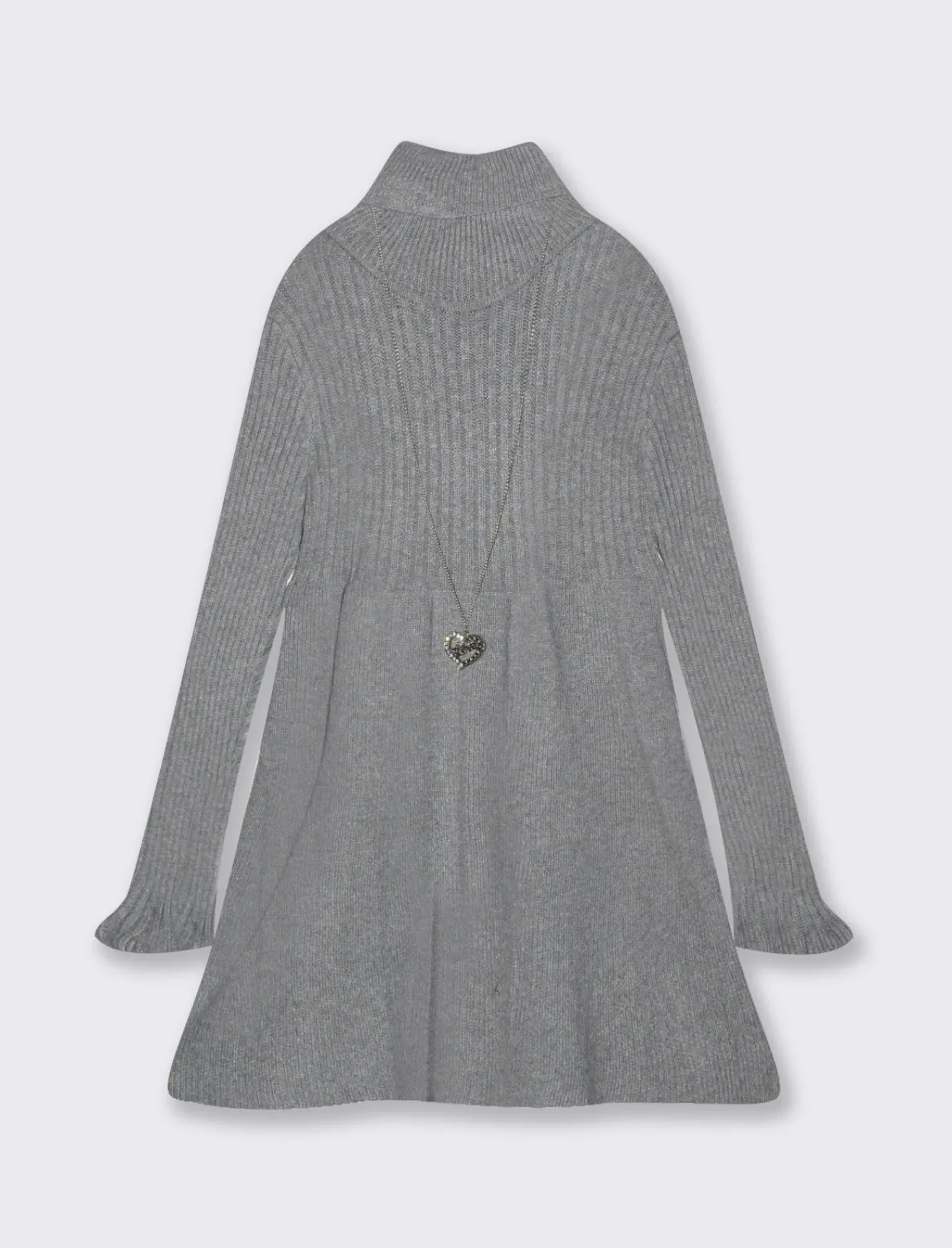 Piazza Italia Bambina|Abiti E Tute<Abito da bambina in maglieria con accessorio-collana. - Grigio