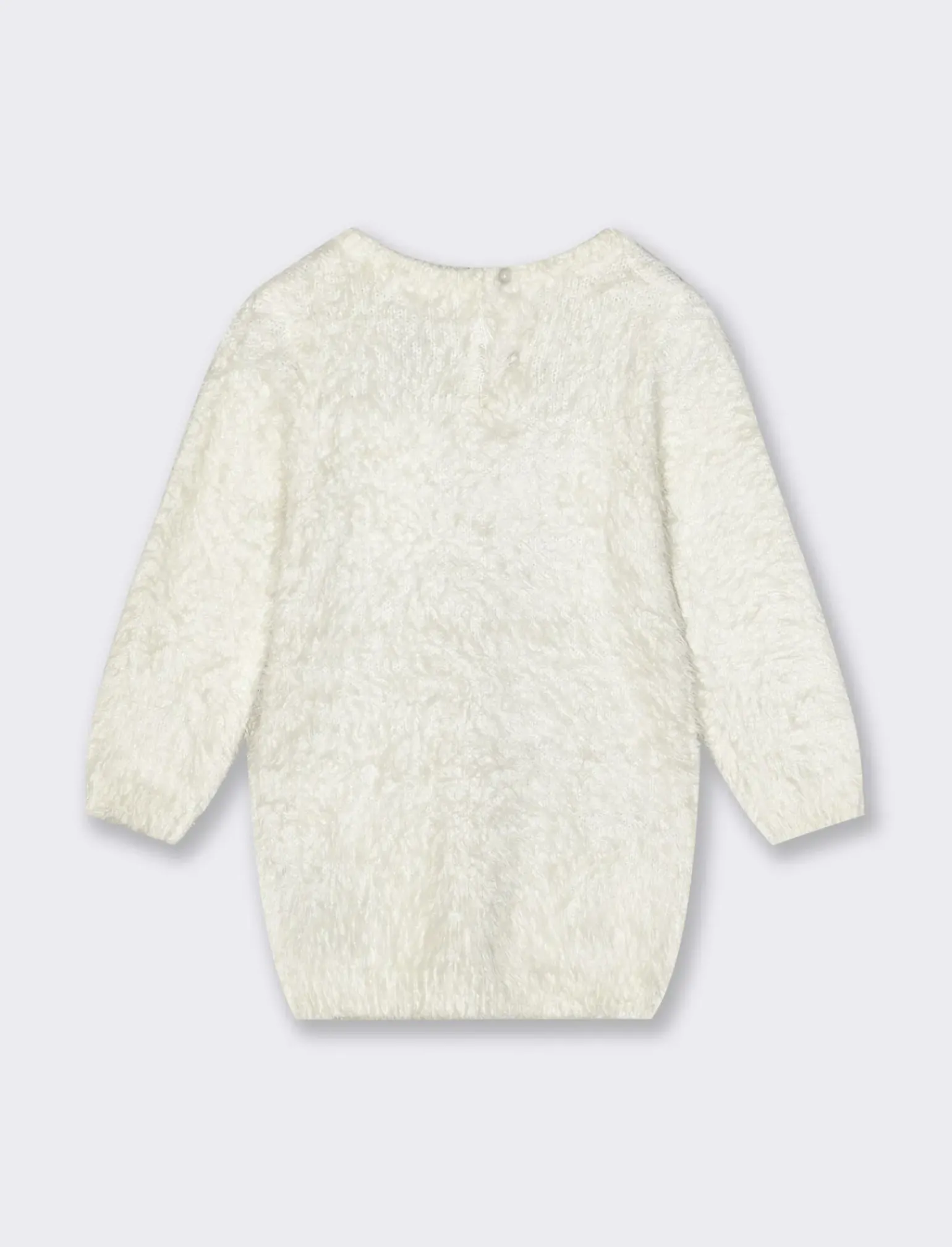 Piazza Italia Neonata<Abito da neonata con intarsio in filo lurex dorato - panna