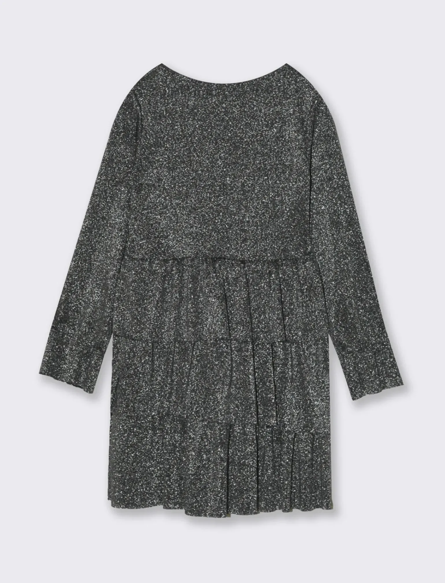 Piazza Italia Bambina|Abiti E Tute<Abito elegante a balze in tessuto brillantinato - Nero