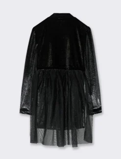 Piazza Italia Bambina|Abiti E Tute<Abito elegante da bambina in tessuto brillante - Nero