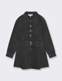 Piazza Italia Abiti E Tute|Abiti E Tute<Abito in denim con gonna a pieghe -