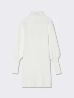 Piazza Italia Bambina|Abiti E Tute<Abito in maglia a coste con collo e polsini alti - sporco