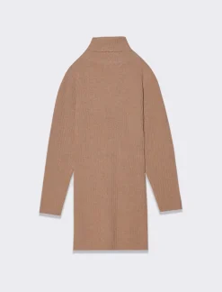 Piazza Italia Bambina|Abiti E Tute<Abito in maglia collo alto e bottoncini - biscotto