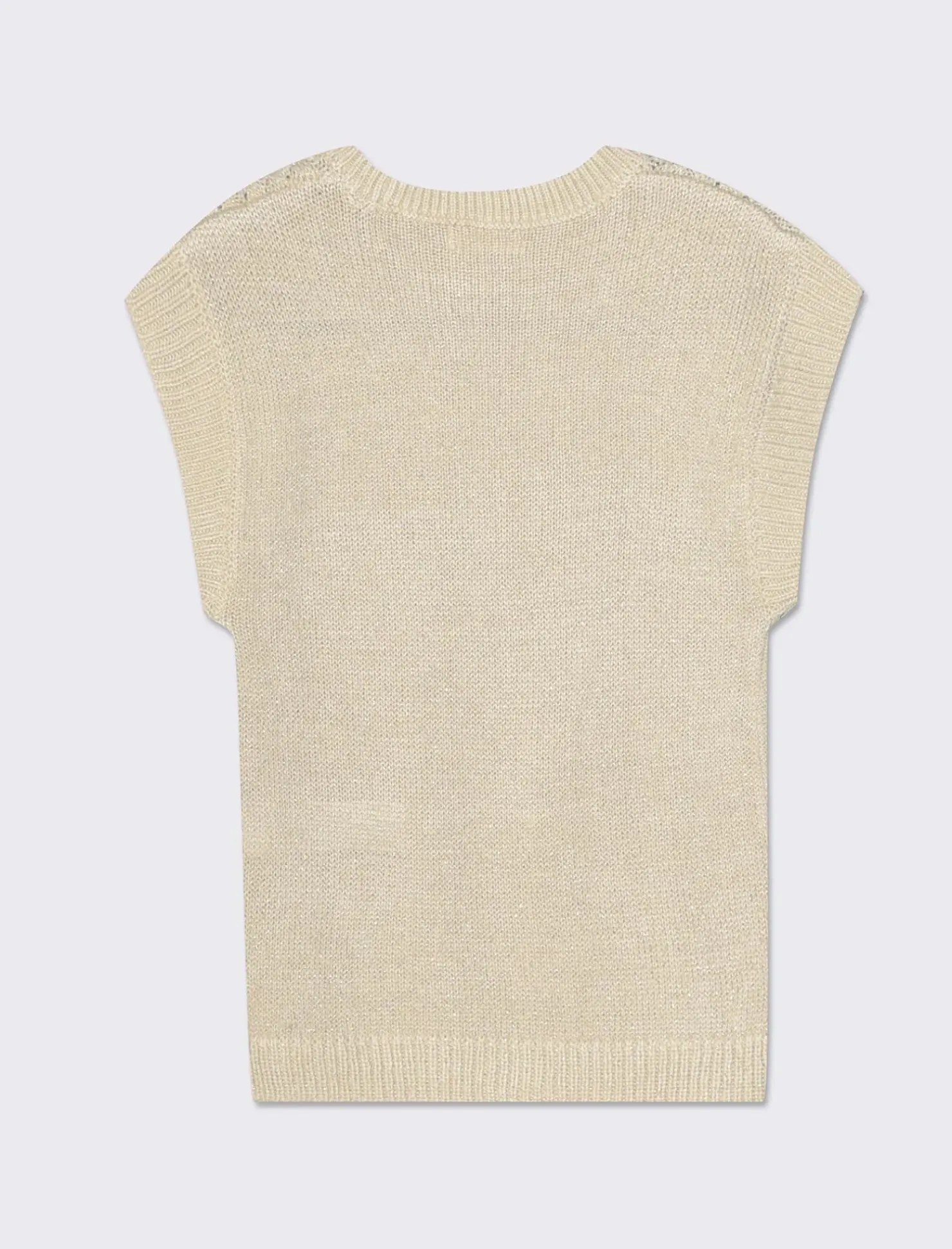 Piazza Italia Abito in maglia con inserti in lurex - Beige Hot