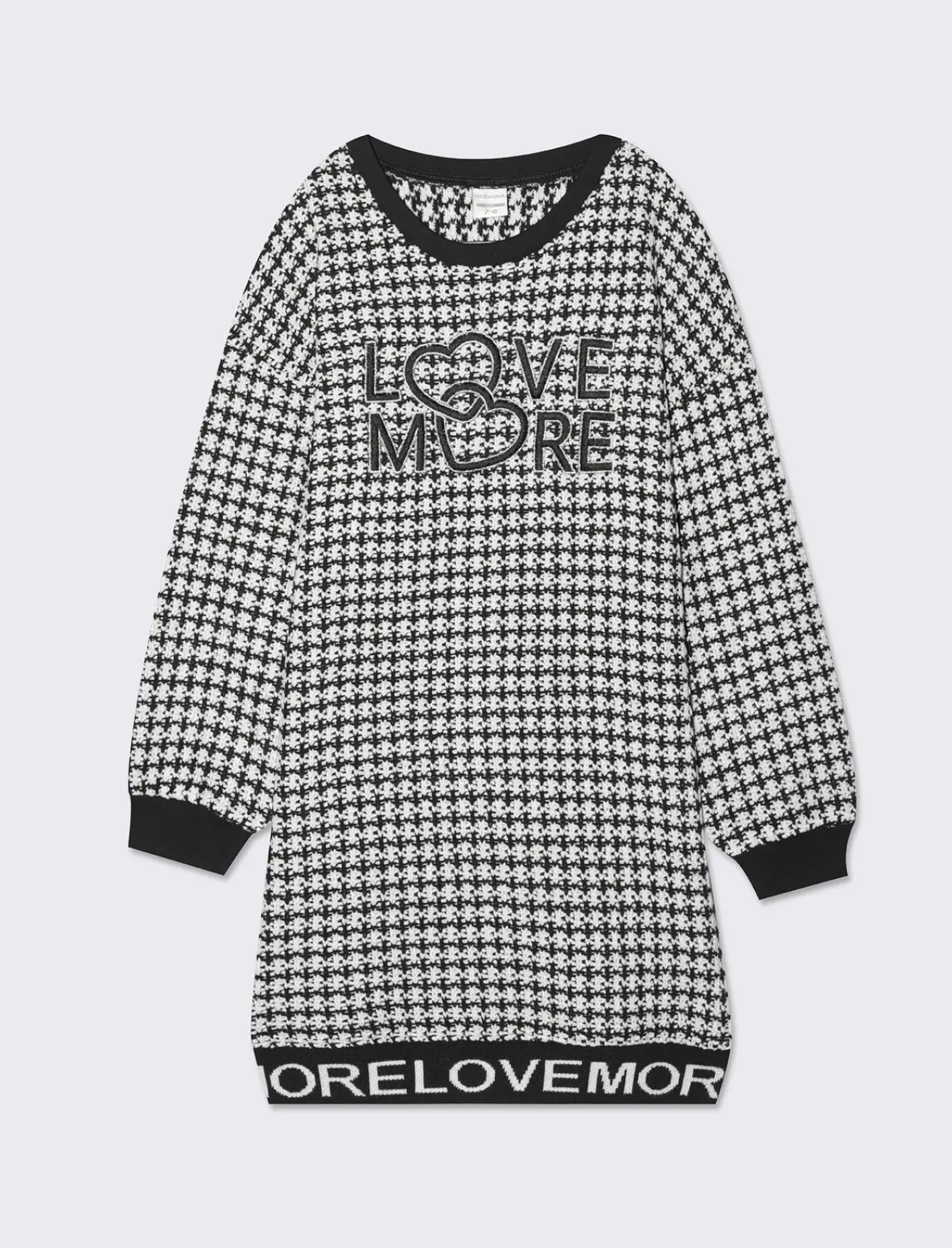 Piazza Italia Bambina|Abiti E Tute<Abito in maglia con scritte in contrasto e ricamo frontale con dettagli in lurex - Fantasia