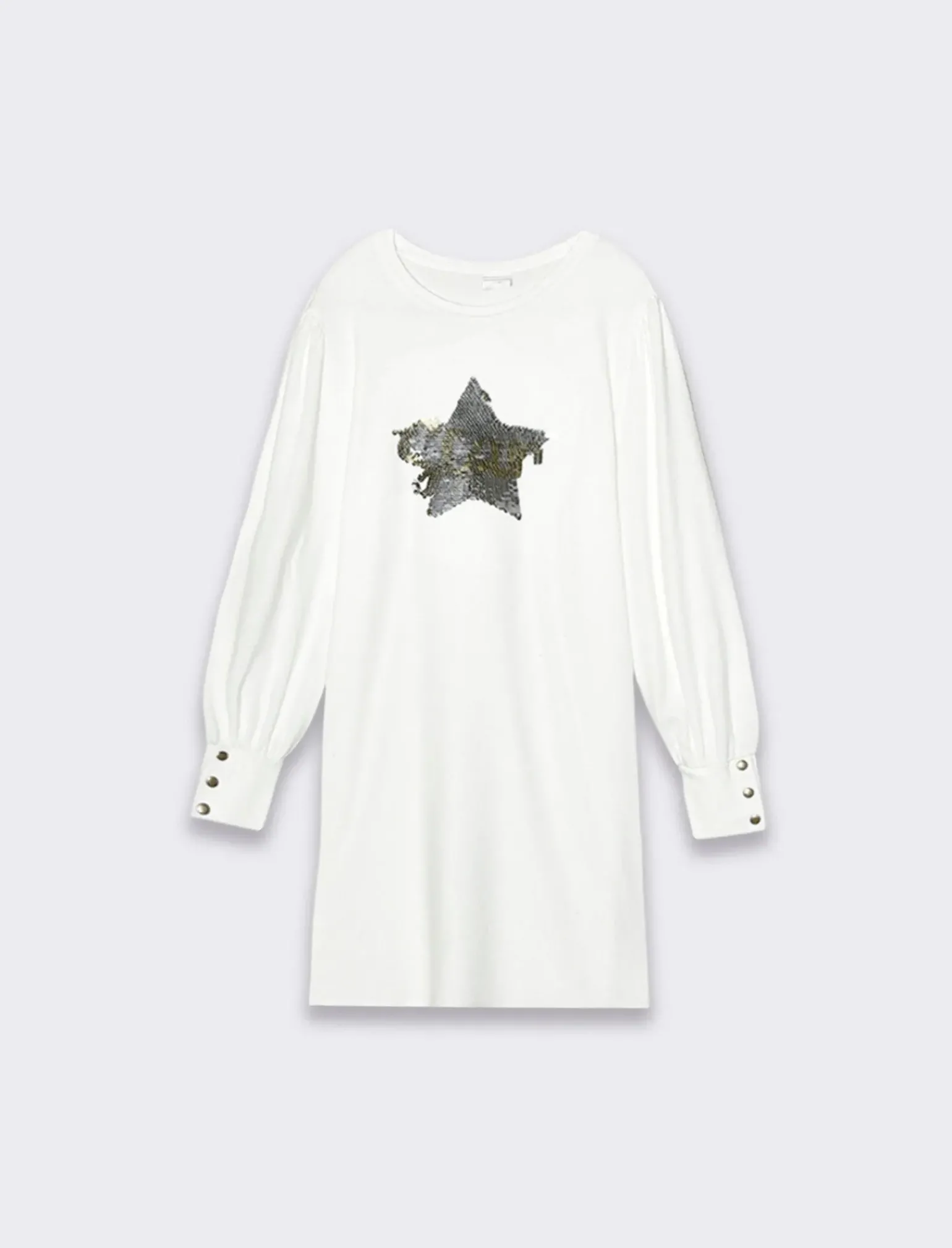 Piazza Italia Bambina|Abiti E Tute<Abito in maglina con applicazione in paillettes - sporco