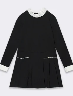 Piazza Italia Bambina|Abiti E Tute<Abito in punto milano - Nero