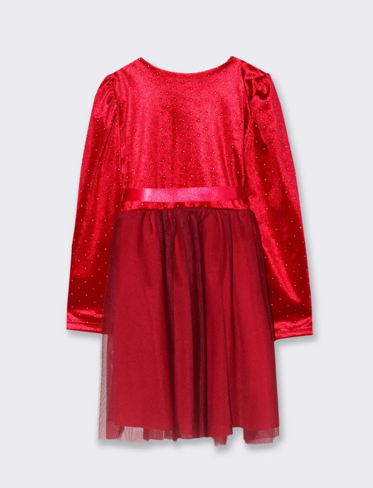 Piazza Italia Bambina|Abiti E Tute<Abito in tessuti combinati con borchiette metalliche - Bordeaux