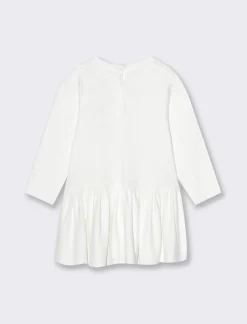 Piazza Italia Neonata<Abito in tessuto morbido con applicazione - sporco