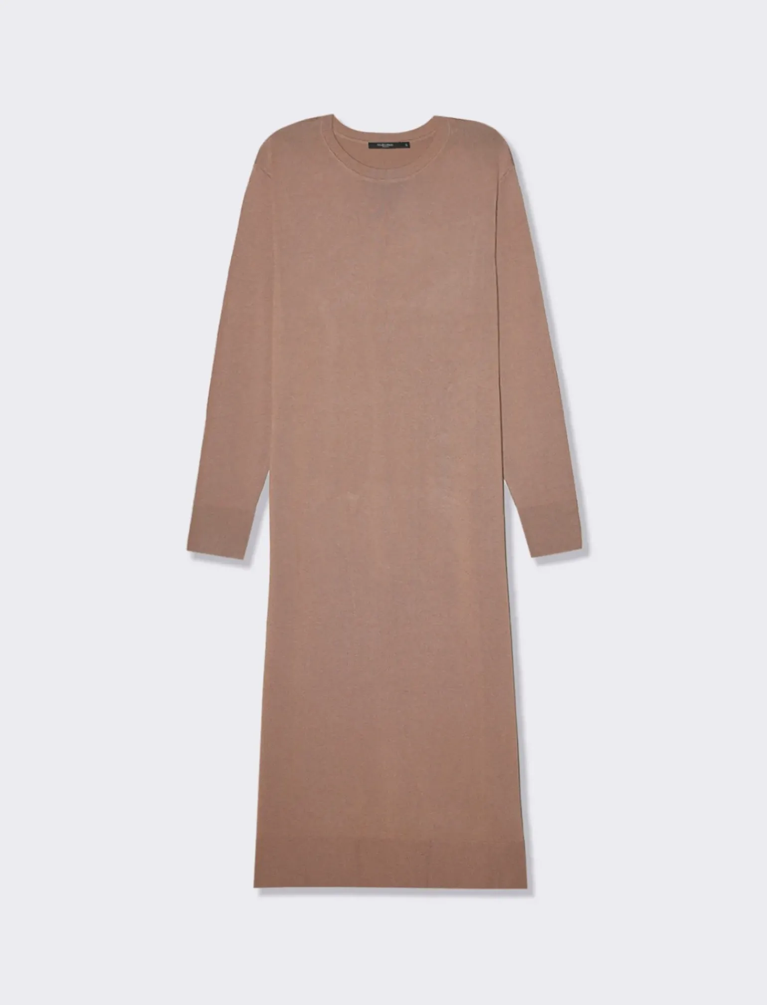 Donna Piazza Italia Abiti E Tute<Abito lungo in filato morbido paricollo - castoro