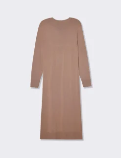 Donna Piazza Italia Abiti E Tute<Abito lungo in filato morbido paricollo - castoro