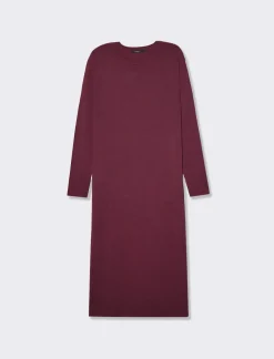 Donna Piazza Italia Abiti E Tute<Abito lungo in filato morbido paricollo - Lampone