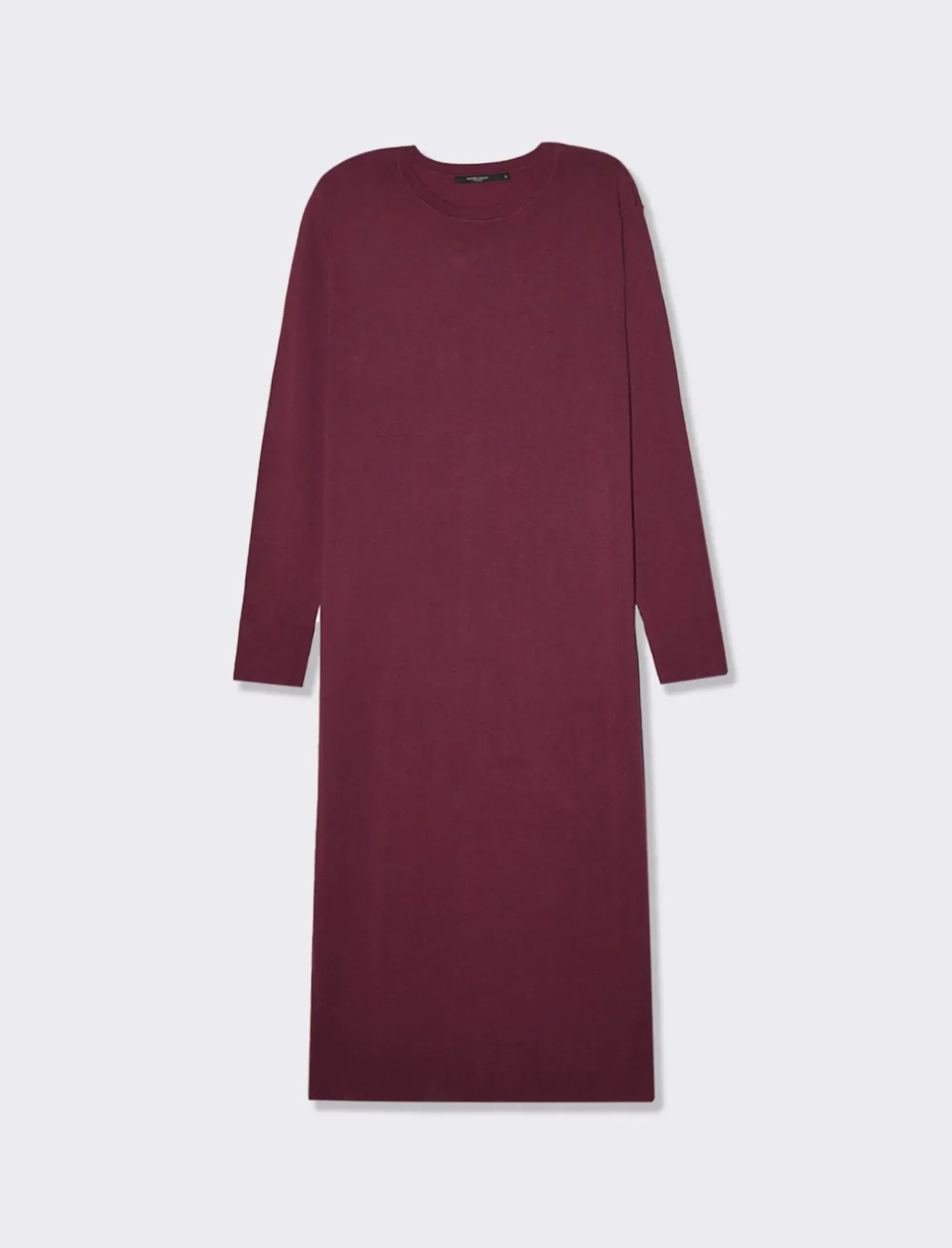 Piazza Italia Abito lungo in filato morbido paricollo - Lampone Rosso Cheap