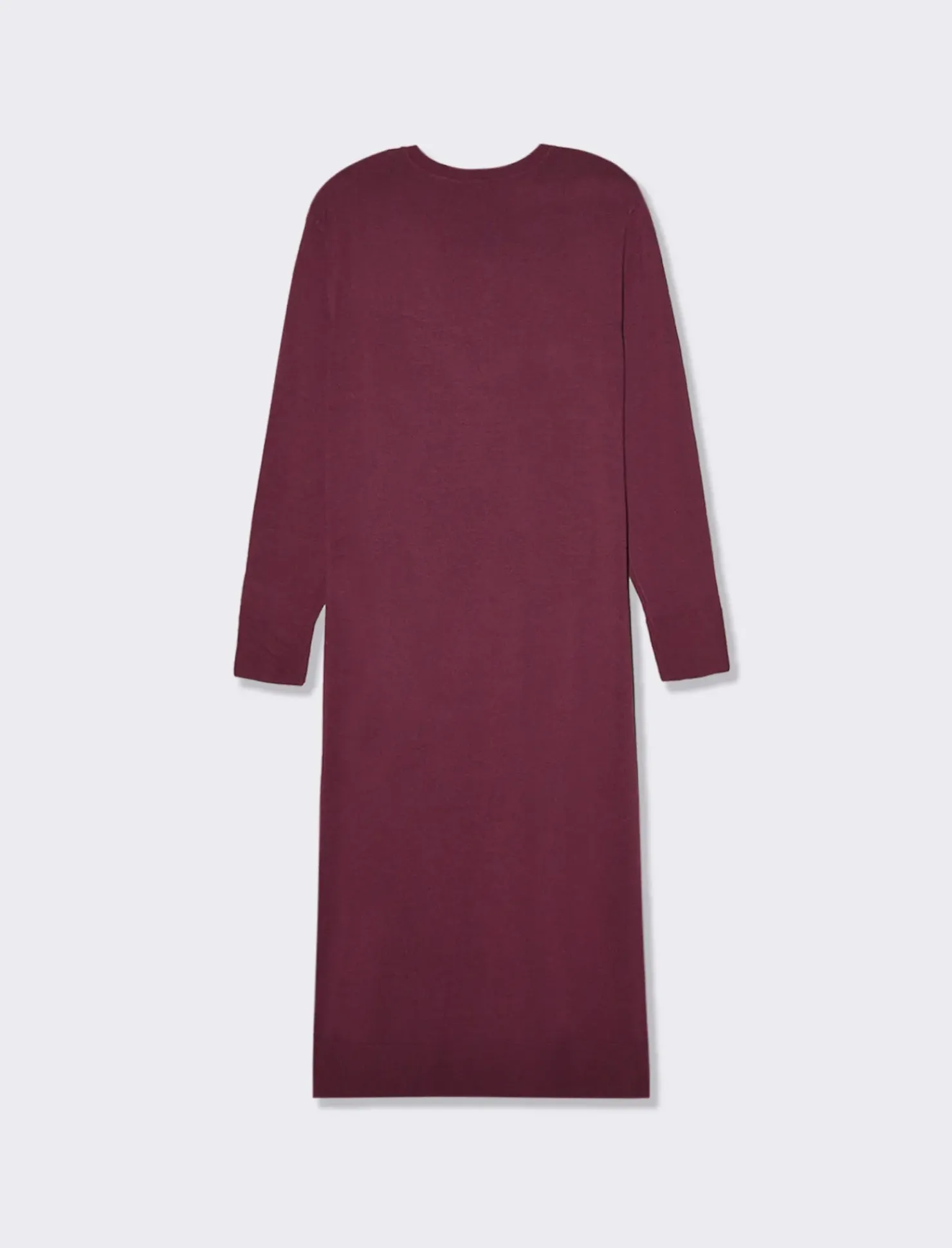 Piazza Italia Abito lungo in filato morbido paricollo - Lampone Rosso Cheap