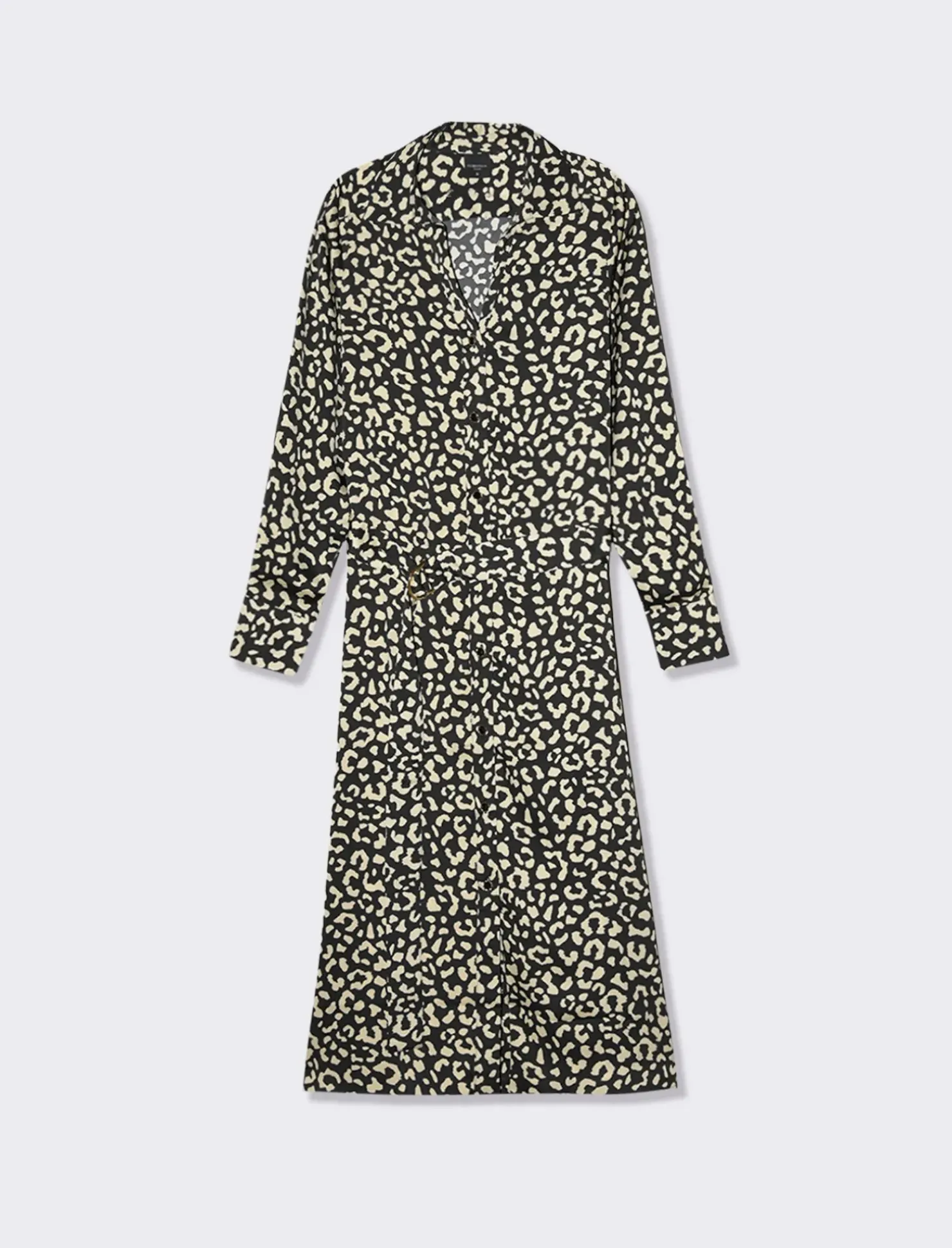 Piazza Italia Abito midi stampato effetto raso con bottoncini - var 2 Store