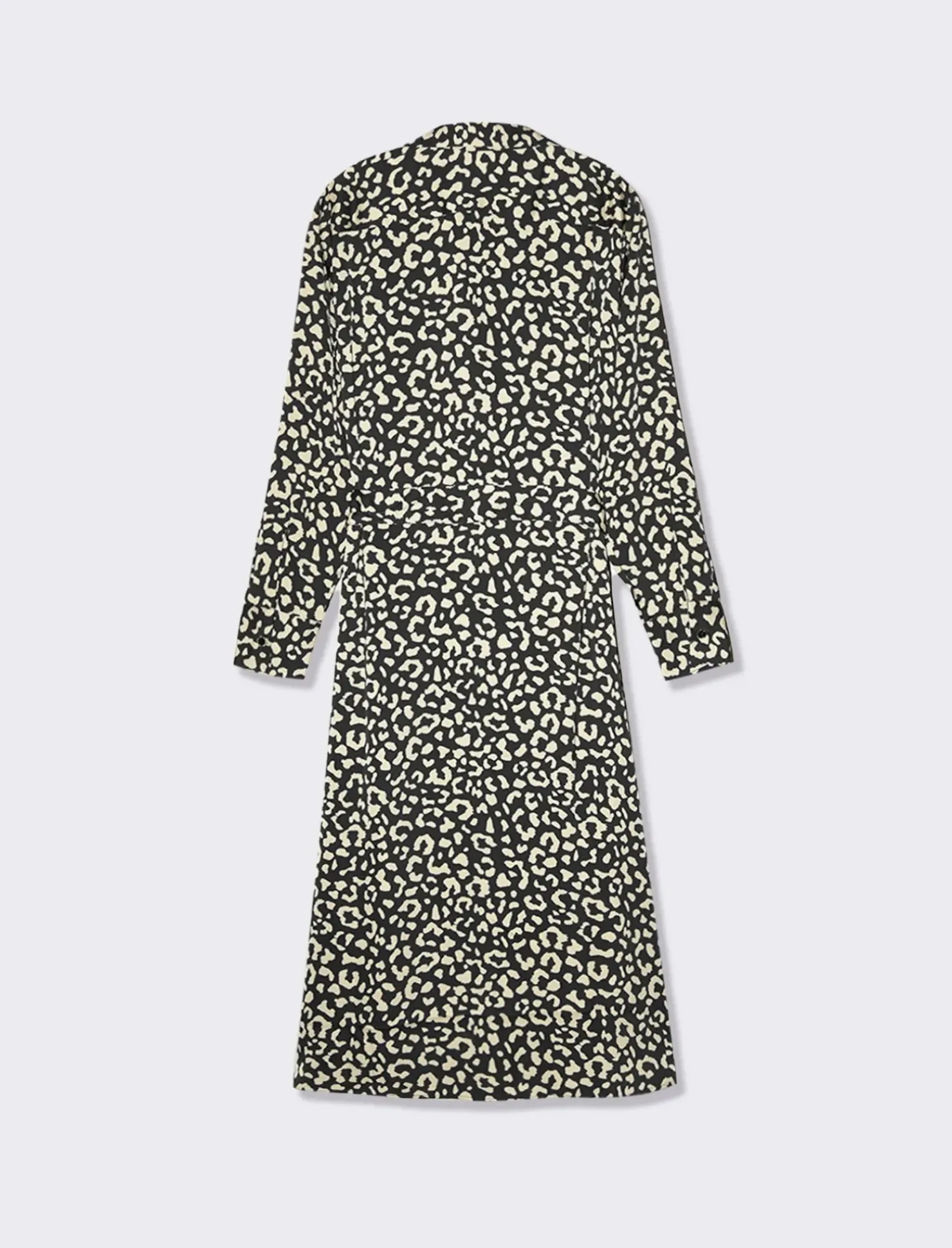 Piazza Italia Abito midi stampato effetto raso con bottoncini - var 2 Store