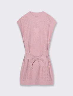 Piazza Italia Bambina|Abiti E Tute<Abito smanicato in maglia e filo metallizzato da bambina - Rosa