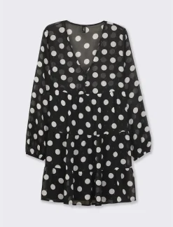 Donna Piazza Italia Abiti E Tute<Abito stampato in tessuto leggero con filo effetto metallizzato - var 2