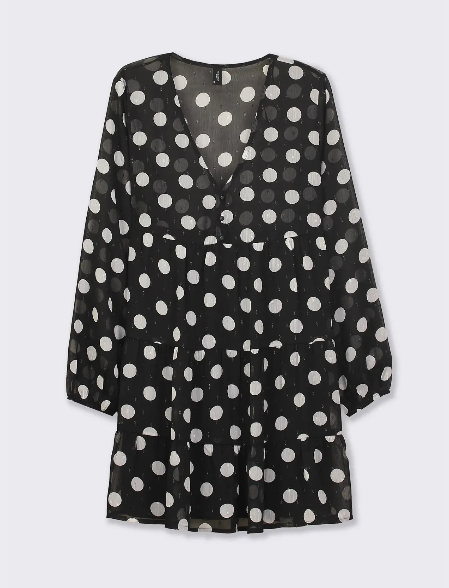 Donna Piazza Italia Abiti E Tute<Abito stampato in tessuto leggero con filo effetto metallizzato - var 2