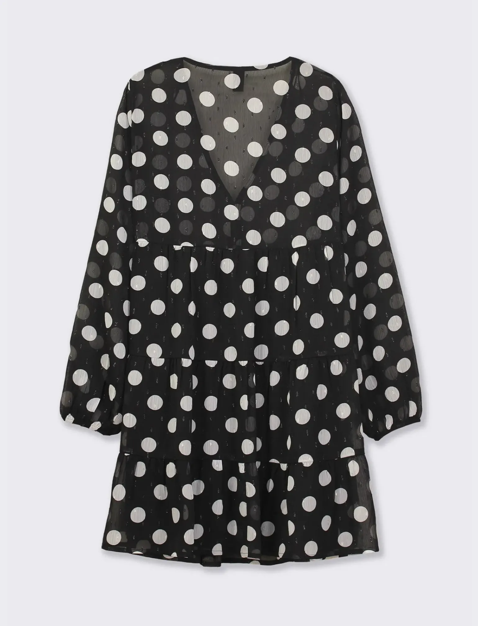 Donna Piazza Italia Abiti E Tute<Abito stampato in tessuto leggero con filo effetto metallizzato - var 2