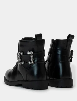 Piazza Italia Bambina<Anfibio con cinturino gioiello con lacci, zip sul lato interno e fondo roccia -