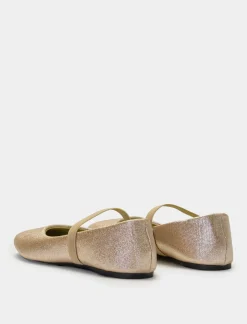 Piazza Italia Ballerina in tessuto sintetico laminato - Beige Best Sale