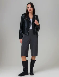 Donna Piazza Italia Pantaloni<Bermuda con elastico in vita vestibilità regular -