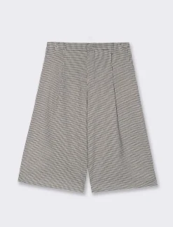 Donna Piazza Italia Pantaloni<Bermuda con tasche americane sui fianchi - Quadri