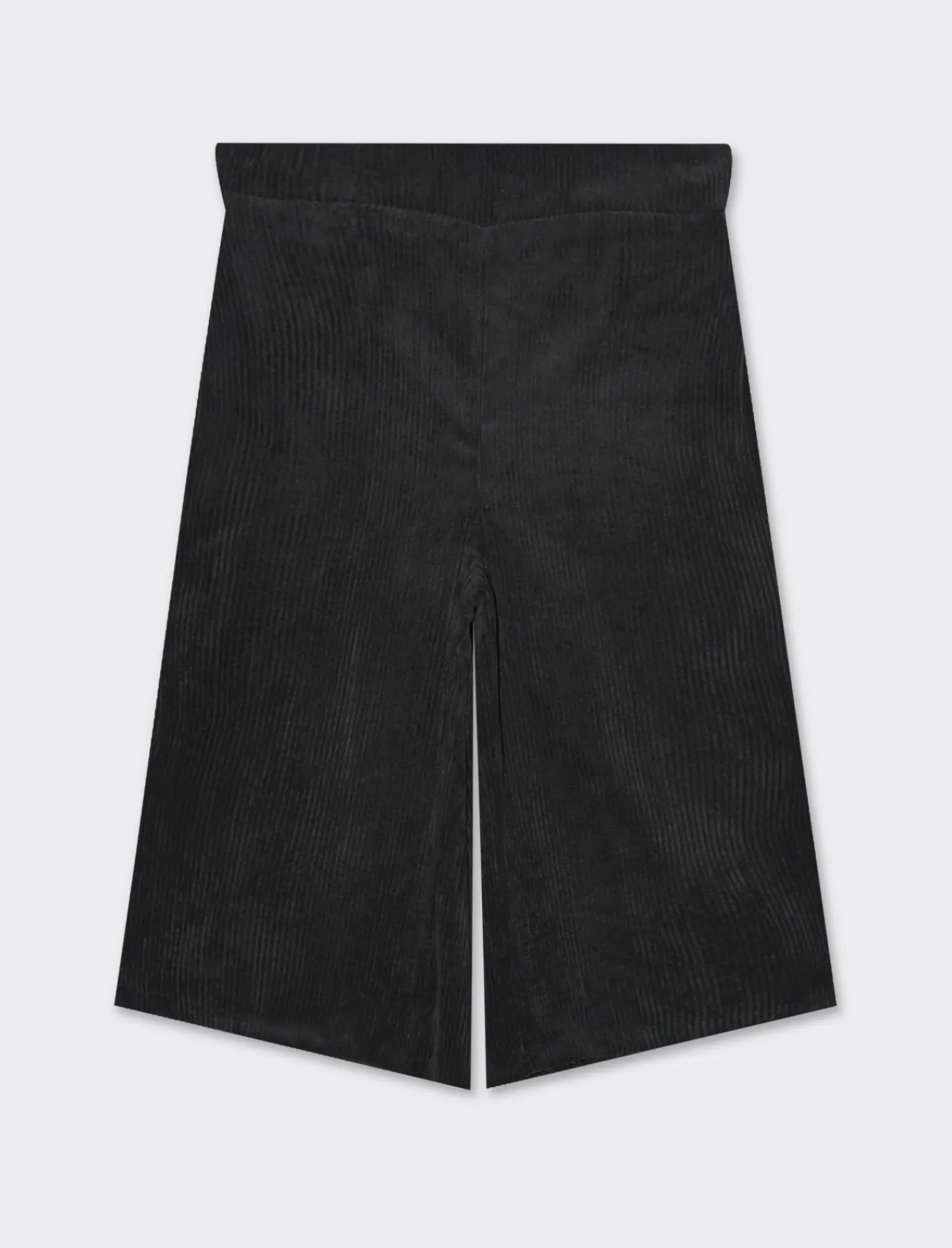 Donna Piazza Italia Pantaloni<Bermuda over in velluto a coste e tasche - Nero