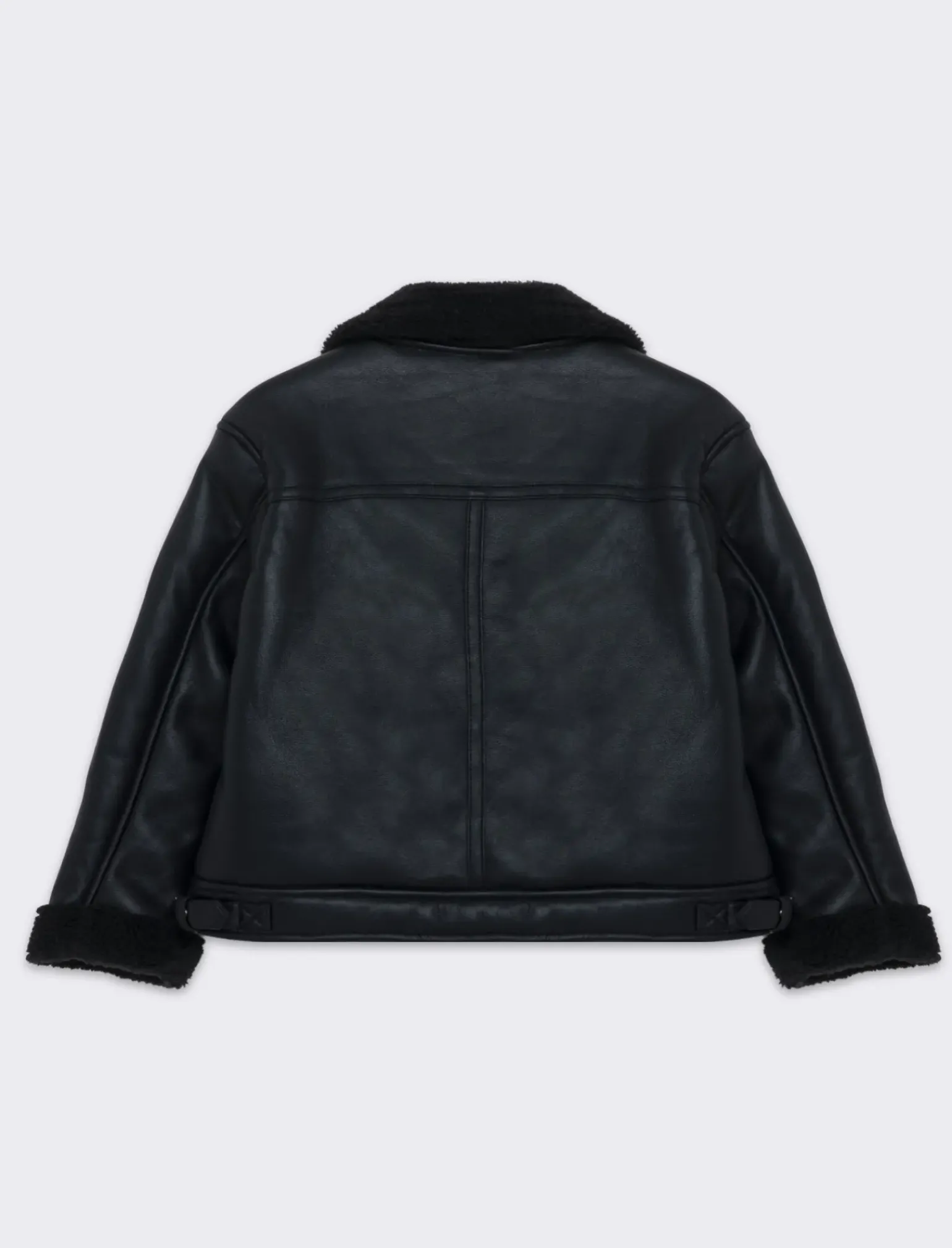 Piazza Italia Bambina|Giubbini E Cappotti<Biker da bambina con zip laterale e tasche ed imbottitura interna - Nero