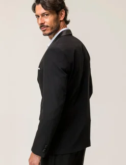 Uomo Piazza Italia Uomo|Giacche<Blazer da smoking con colletto a revers in raso -