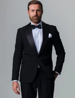 Uomo Piazza Italia Uomo|Giacche<Blazer formal fit con rever sciallato modello Smoking. -