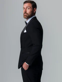 Uomo Piazza Italia Uomo|Giacche<Blazer formal fit con rever sciallato modello Smoking. -