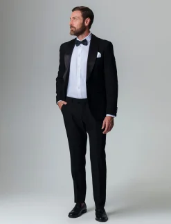 Uomo Piazza Italia Uomo|Giacche<Blazer formal fit con rever sciallato modello Smoking. -