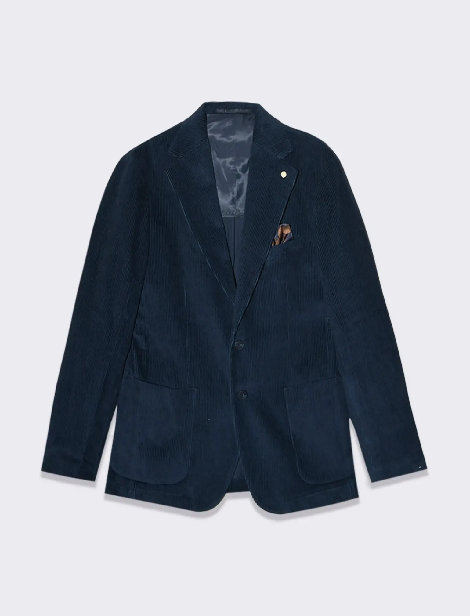 Uomo Piazza Italia Uomo|Giacche<Blazer in velluto, formal fit con rever classico - Blu