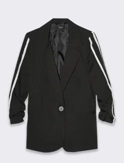 Donna Piazza Italia Giacche E Blazer<Blazer manica a 3/4 chiusura con bottone e tasche a taglio vivo -