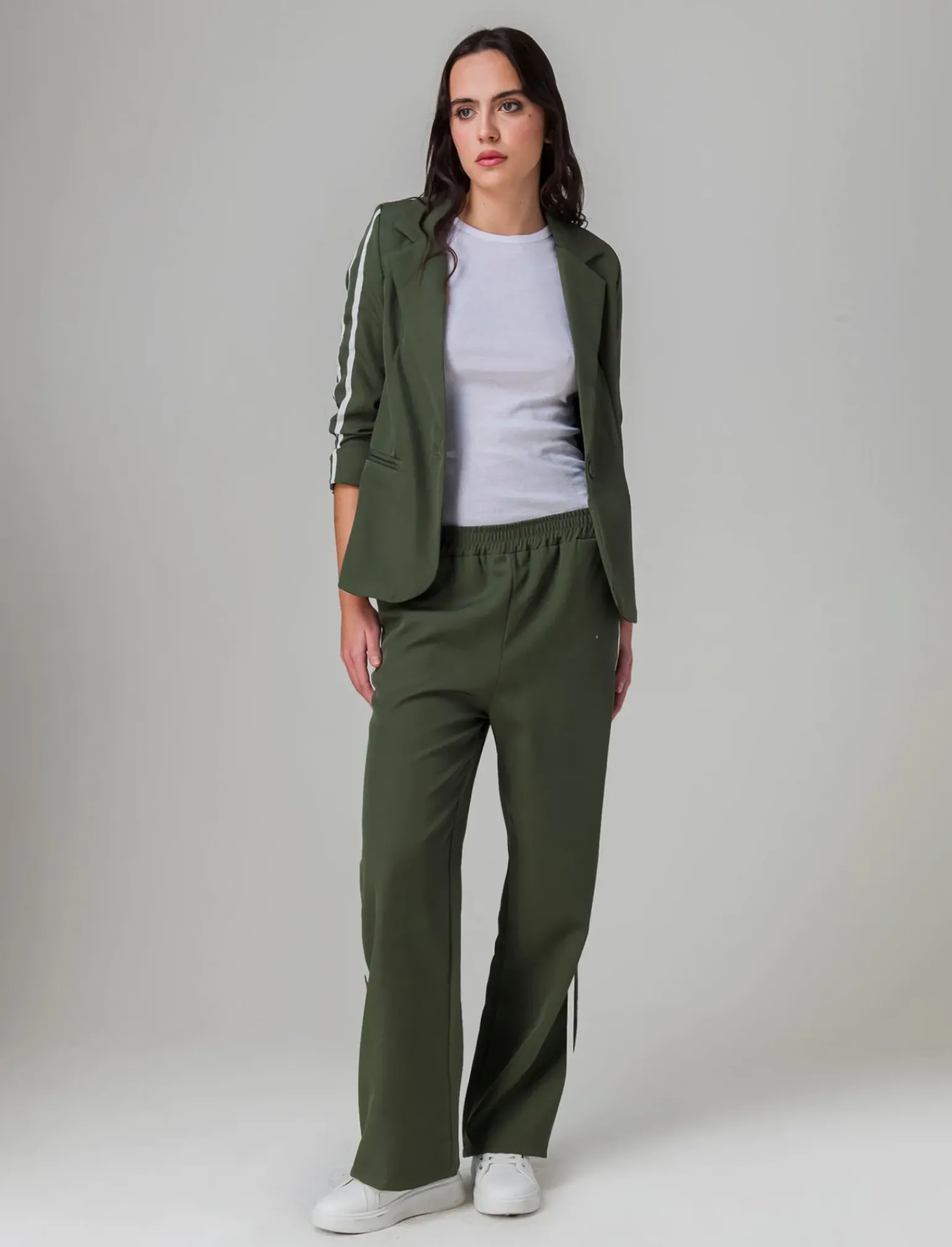 Donna Piazza Italia Giacche E Blazer<Blazer manica a 3/4 chiusura con bottone e tasche a taglio vivo -