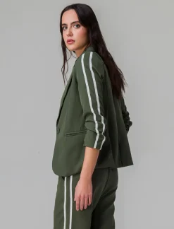 Donna Piazza Italia Giacche E Blazer<Blazer manica a 3/4 chiusura con bottone e tasche a taglio vivo -