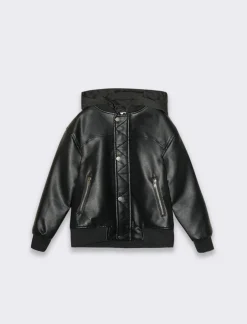 Bambino Piazza Italia Bambino|Giubbini E Cappotti<Bomber fita pelle da bambino -