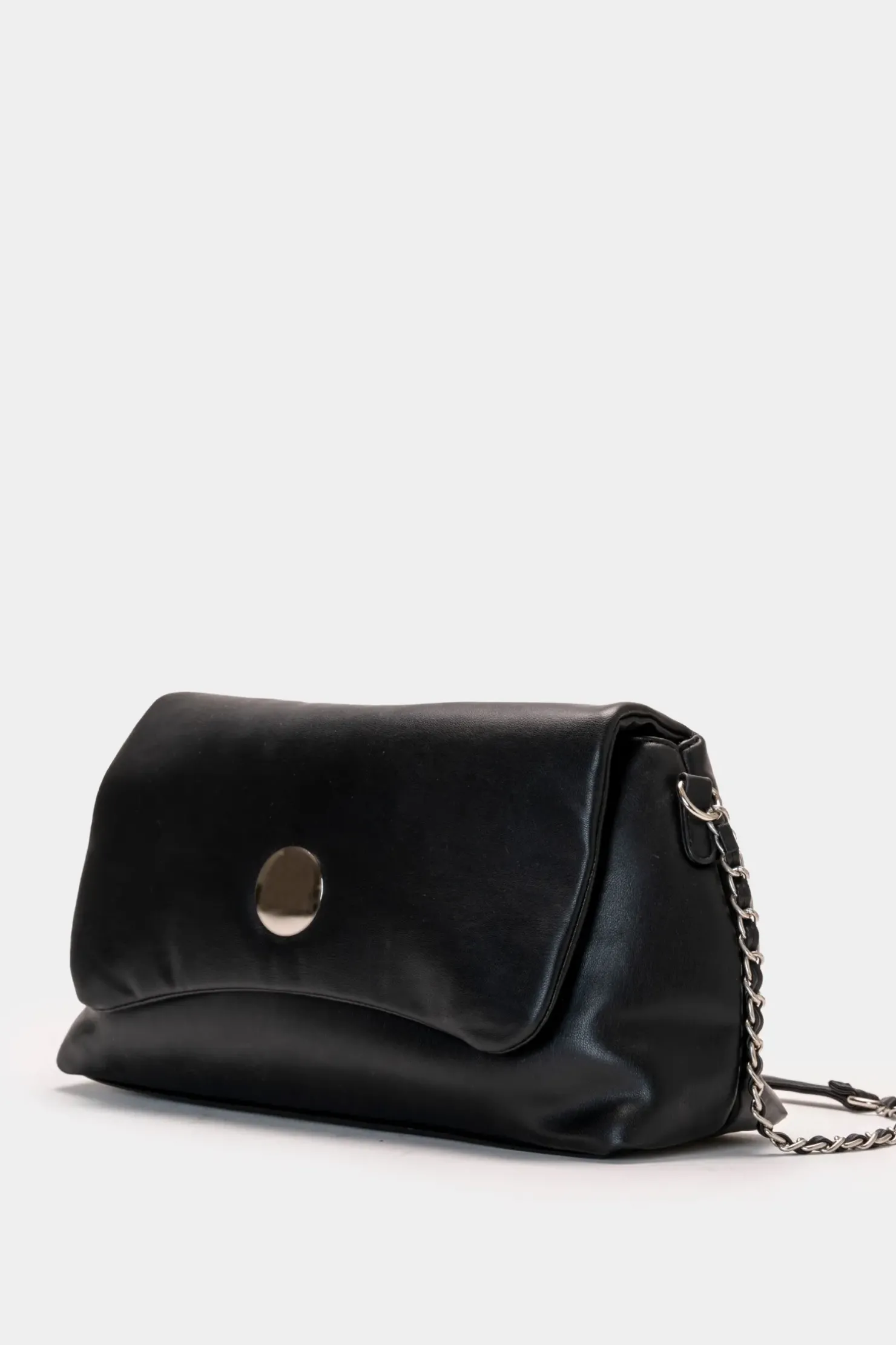 Piazza Italia Borsa da donna con patta borchiata e tracolla - Nero Cheap