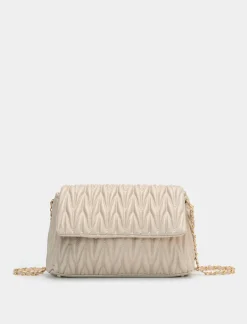 Donna Piazza Italia Donna|Borse E Zaini<Borsa da donna goffrata con patta e tracolla -