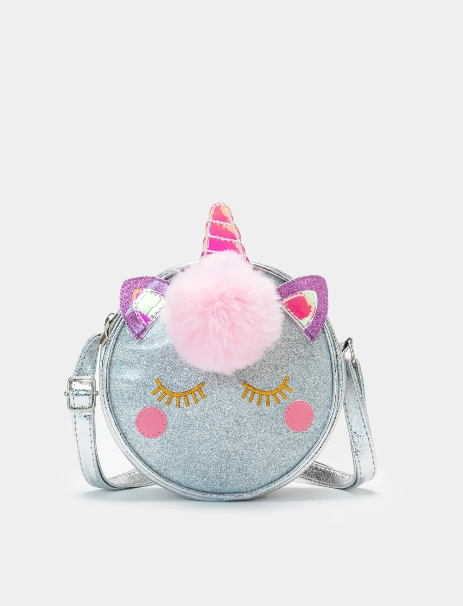 Piazza Italia Bambina|Borse E Zaini<Borsa tonda unicorno da bambina con pon pon -