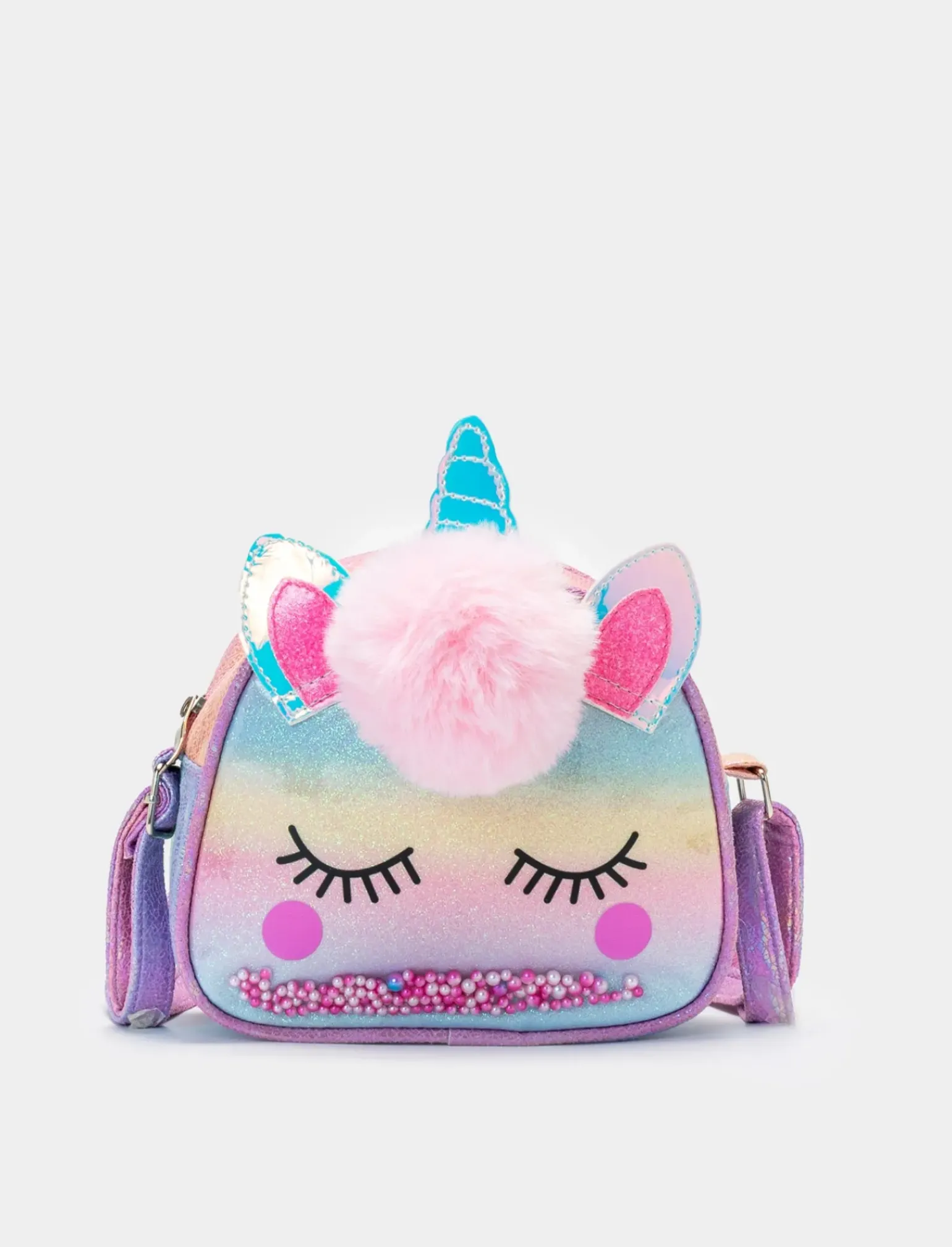 Piazza Italia Bambina|Borse E Zaini<Borsa tonda unicorno da bambina con pon pon -