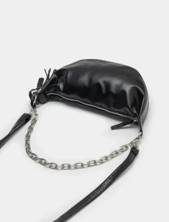 Donna Piazza Italia Donna|Borse E Zaini<Borsetta mezzaluna con tracolla catena -