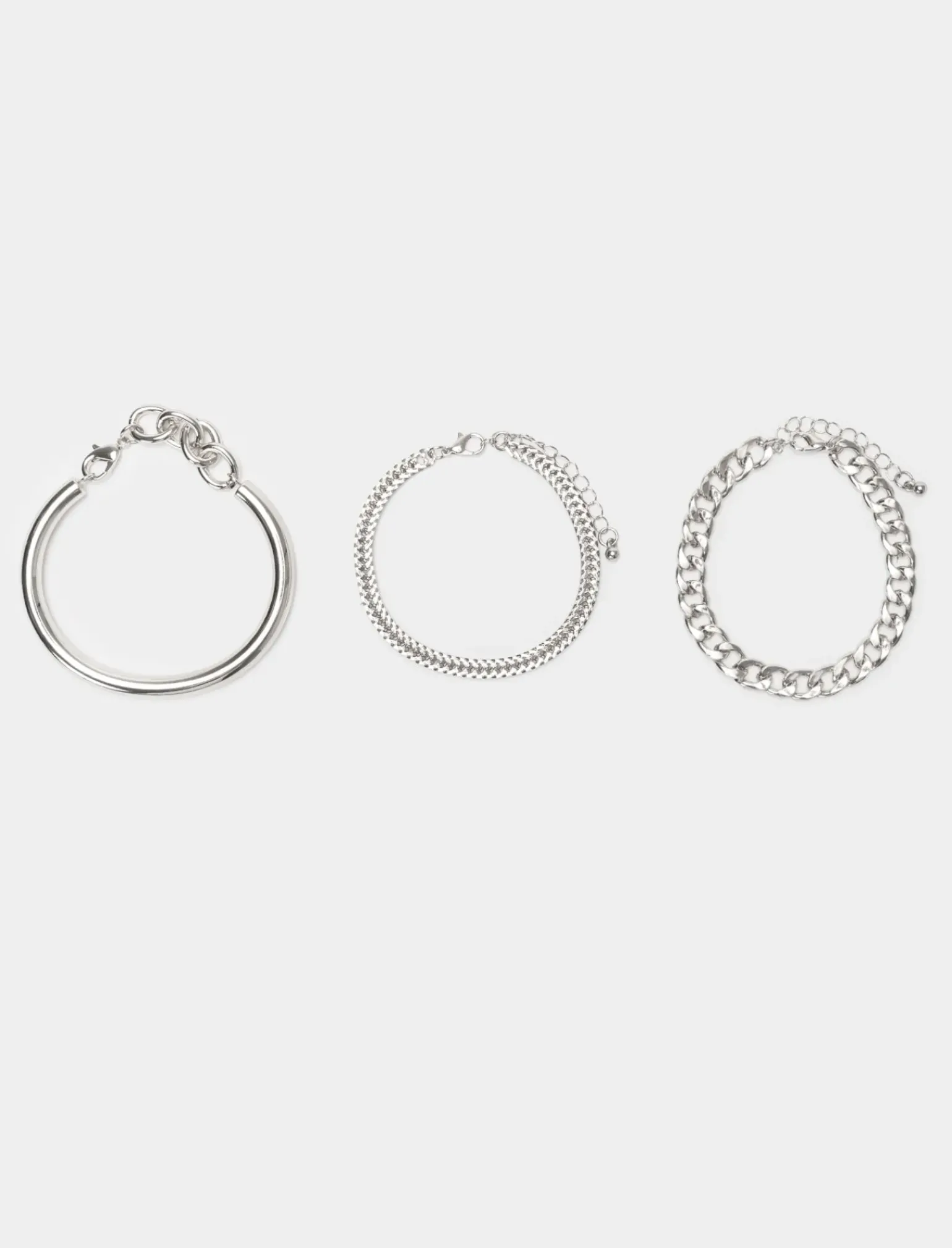 Donna Piazza Italia Donna|Bigiotteria<Bracciale da donna a 3 bracciali rigidi e catene -